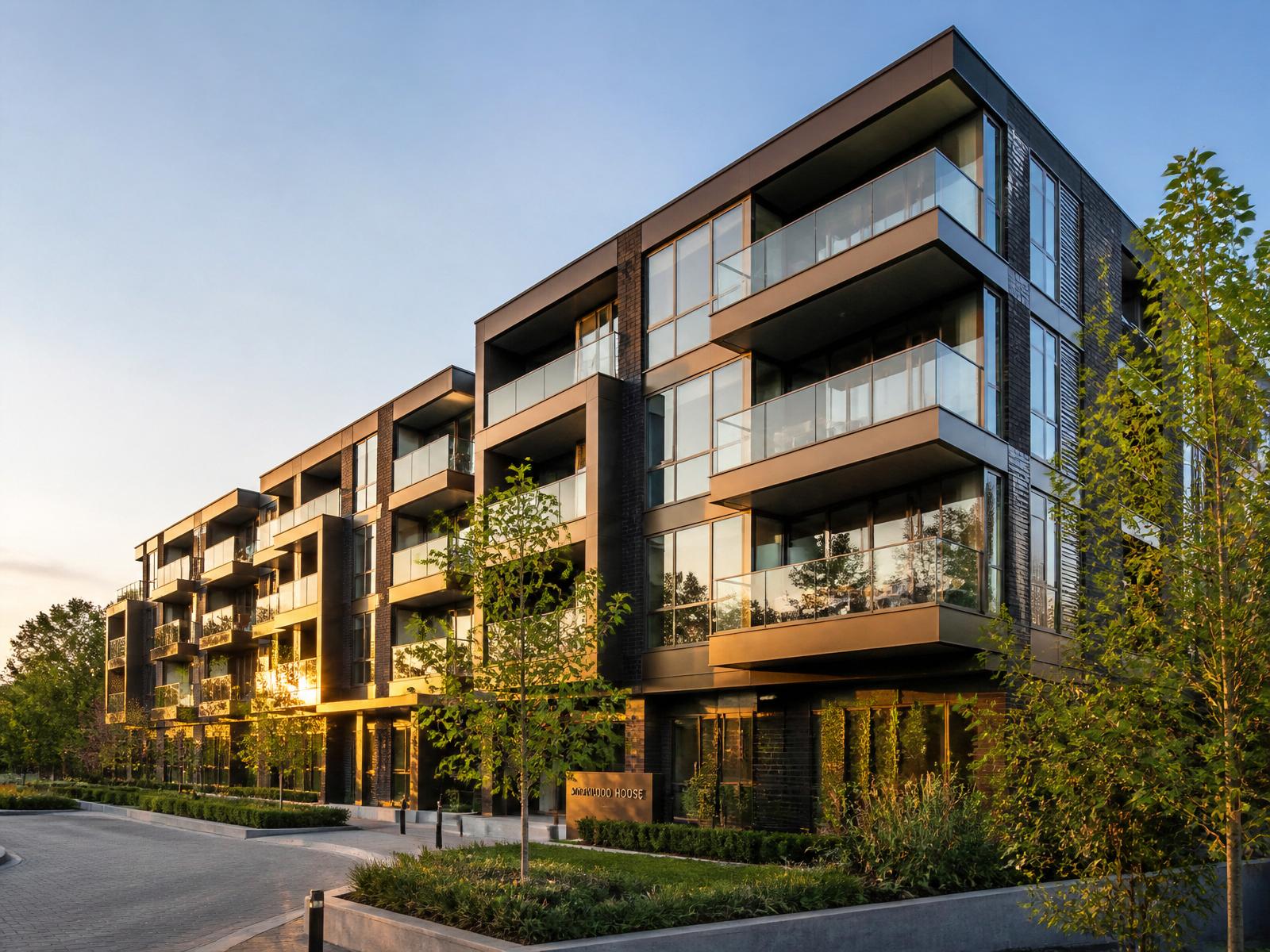 Modern apartment development